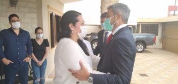 Marito visitó a familiares de Acevedo y a intendenta que sufrió atentado